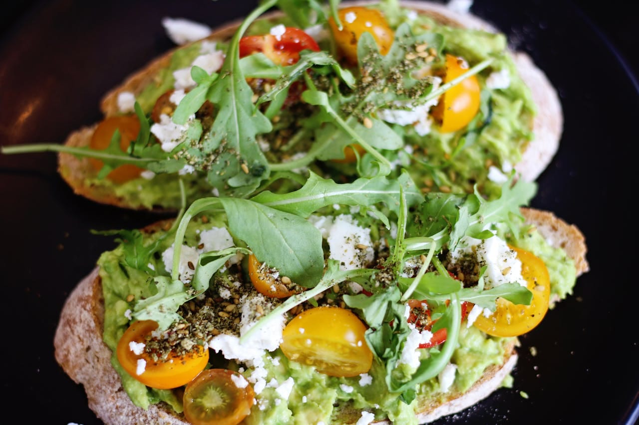 Avocado Toast with Cherry Tomatoes and Hemp Seeds